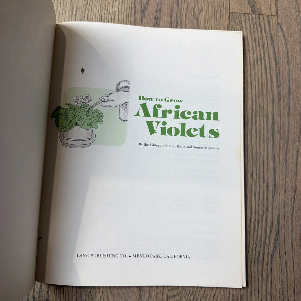 How to Grow African‎ Violets (A Sunset Book)